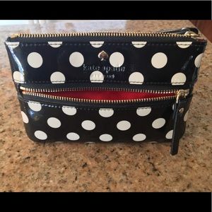 Kate spade Wristlet • Wallet • Clutch • Polka Dot